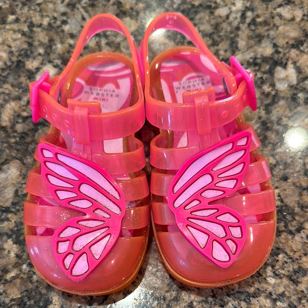 Sophia Webster Pink Butterfly Sandals